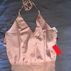 Sexy blush body suit